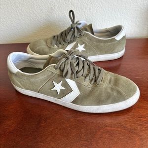 Army Green Suede Converse - Men’s 11.5